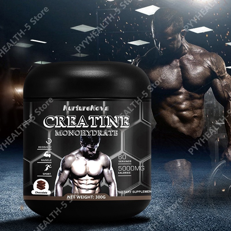 Nutrition Fitness Supplements - ผงครีเอทีนโมโนไฮเดรต 99% ความบริสุทธิ์สูง รสช็อกโกแลต 60 เซอร์วิส