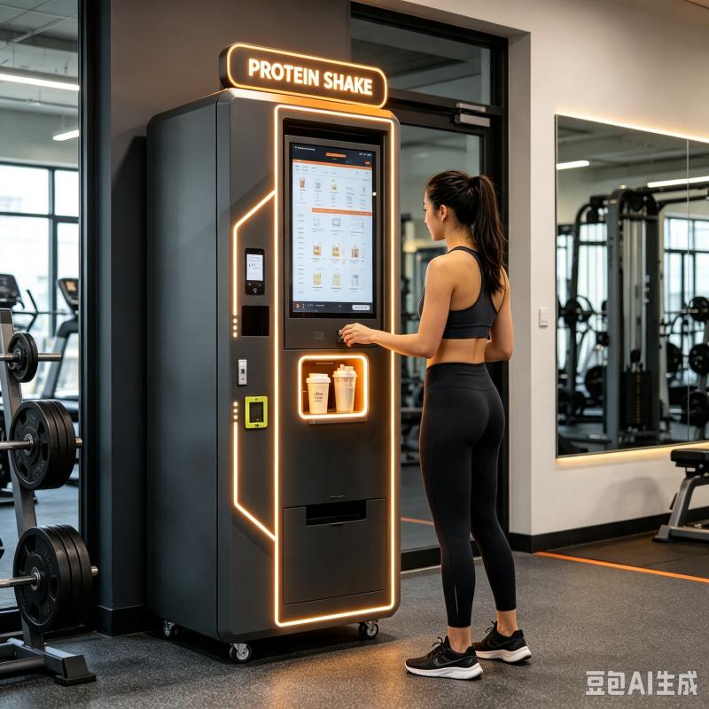 Fitness Nutrition Protein - เครื่องจำหน่ายโปรตีนเชคแบบอัตโนมัติ โซลูชันเครื่องดื่มอัจฉริยะที่ปรับแต่งได้ เครื่องจ่ายโภชนาการสำหรับศูนย์ฟิตเนสและกีฬา