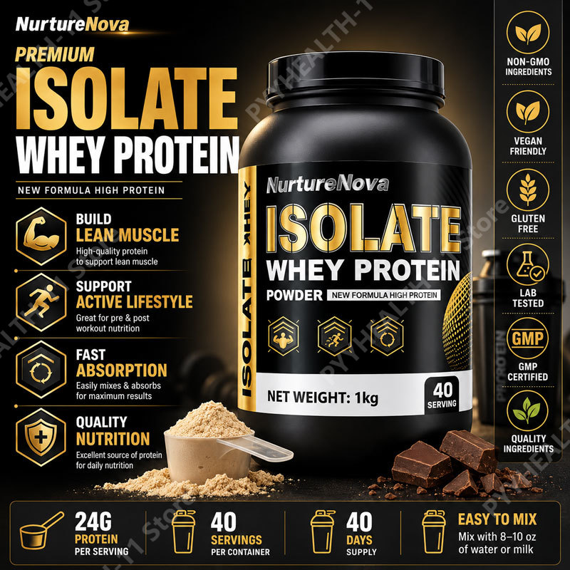 Nutrition For Fitness And Sports - เวย์โปรตีนไอโซเลท ผงโปรตีนไขมันต่ำ สำหรับฟื้นฟูกล้ามเนื้อ ควบคุมน้ำหนัก ออกกำลังกาย โภชนาการเสริม