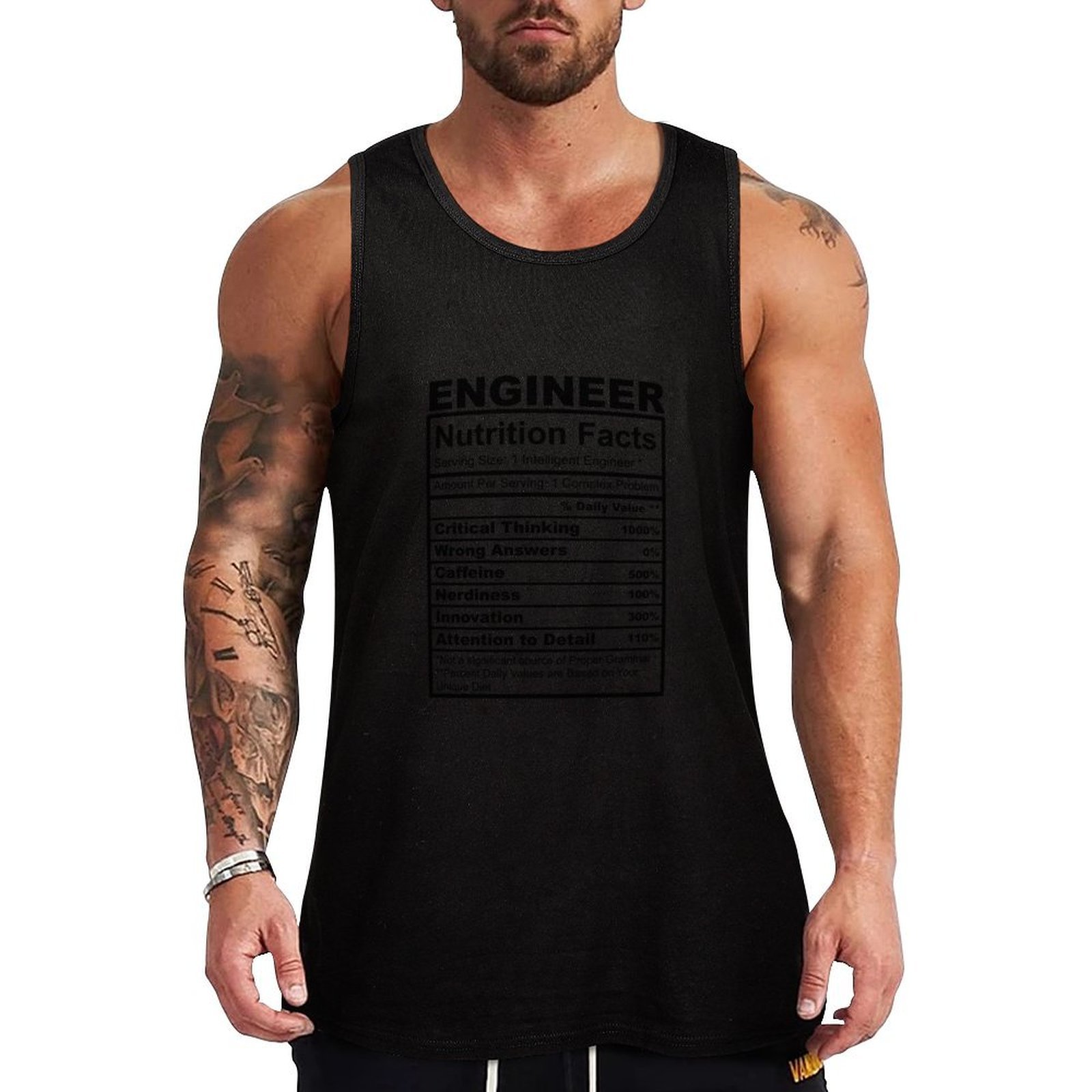 Nutrition For Fitness And Sports - เสื้อกล้ามออกกำลังกายลายข้อความตลกๆ สำหรับวิศวกร เสื้อกล้ามฟิตเนสระบายอากาศได้ดี กระชับกล้ามเนื้อ